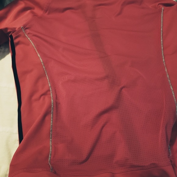 🌷ADIDAS - Women's pink & back stripe athletic zip up sweater - Size L - Picture 3 of 6